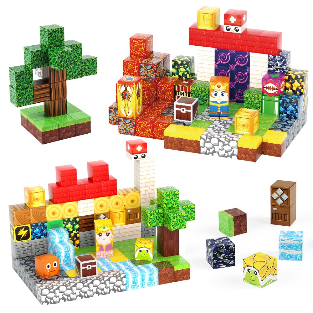 FXLYNAF Magnetic Blocks 0.8 inch cubes connect securely for stacking