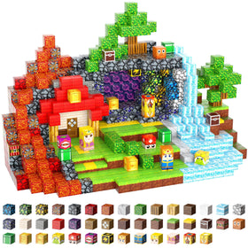 FXLYNAF Magnetic Blocks knight and castle shapes for imaginative play and fine motor exploration