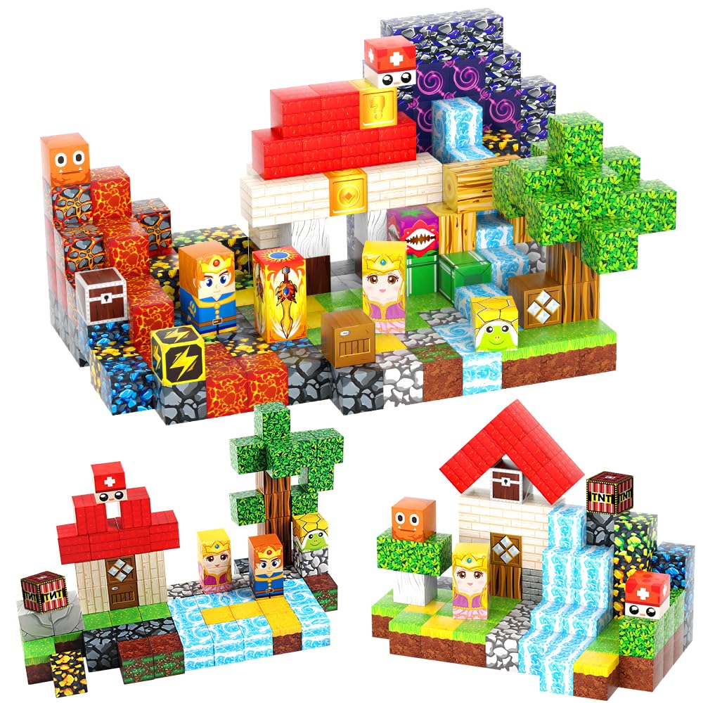 FXLYNAF Magnetic Blocks idea booklet with patterns for builds