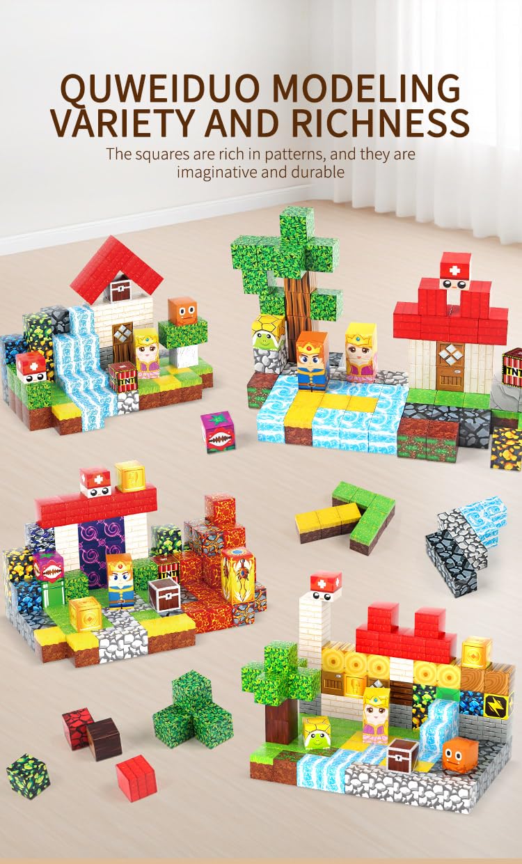 FXLYNAF Magnetic Blocks treasure pieces add quest-like elements to play