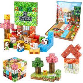 FXZYIXS trees and animals blocks spark farm adventures and collaboration