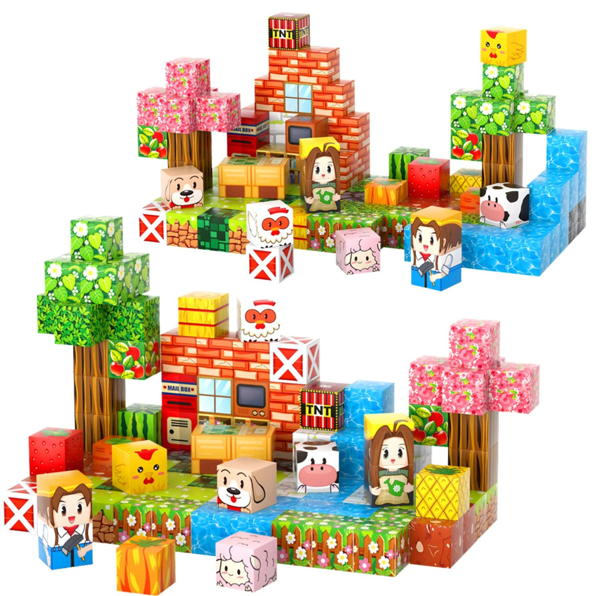 FXZYIXS waterfall cubes promote storytelling and motor skills