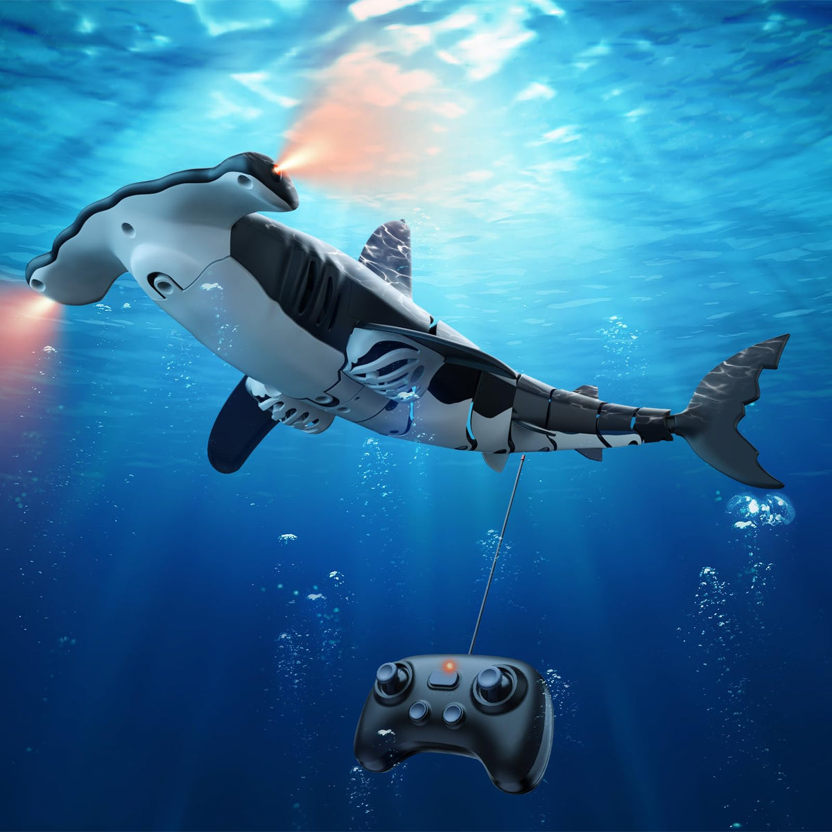Fygurso remote control shark diving underwater for adventurous play