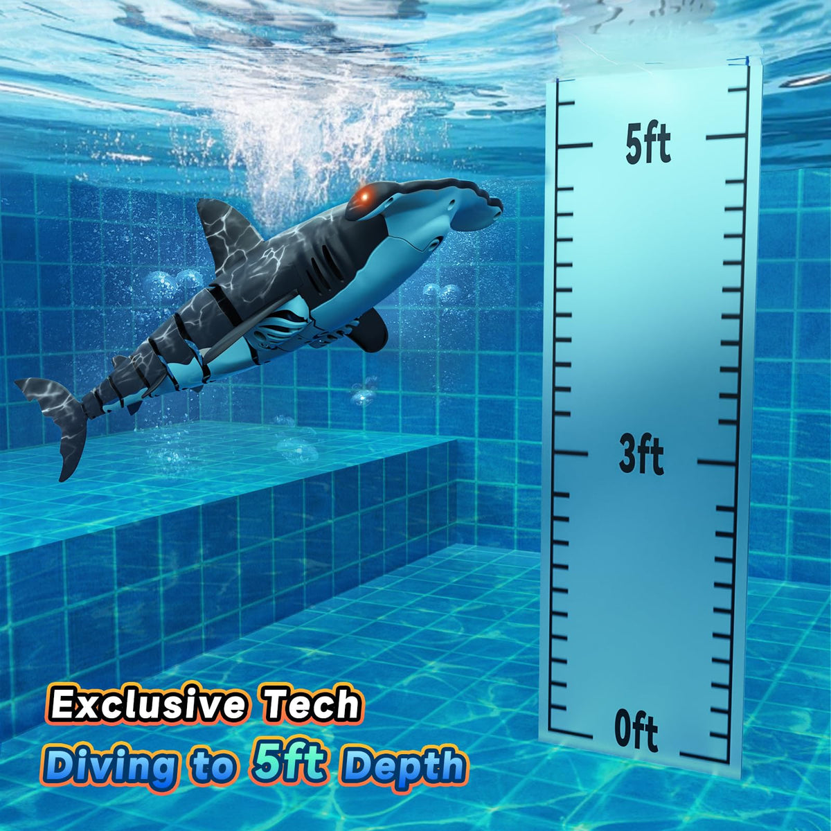 Fygurso large ABS shark with gift ready packaging