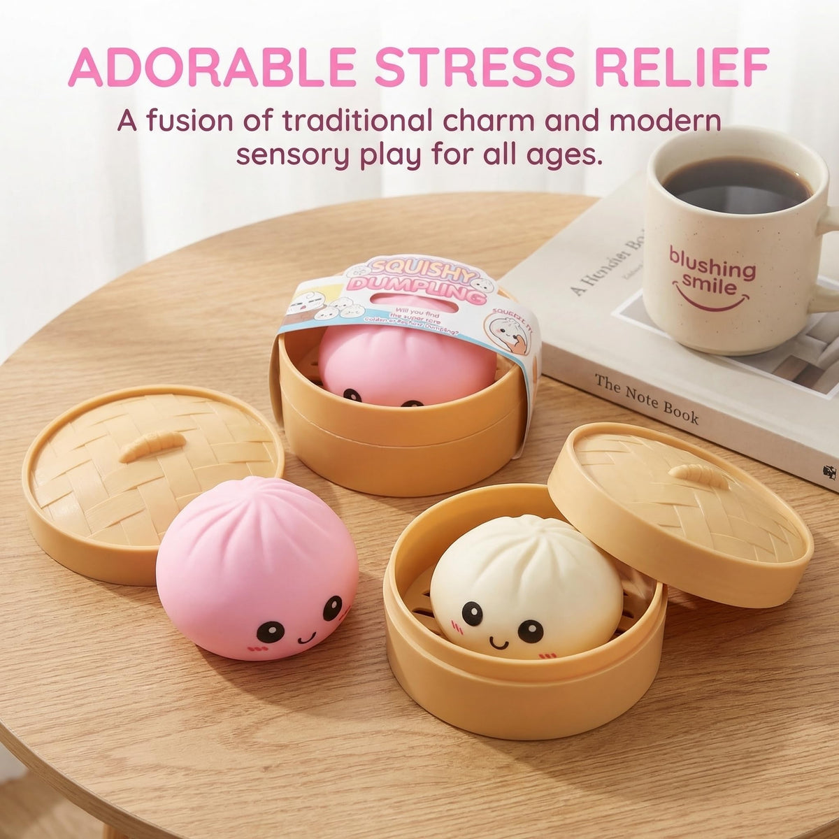 fyjous stress-relief fidget dumplings suitable for kids and adults