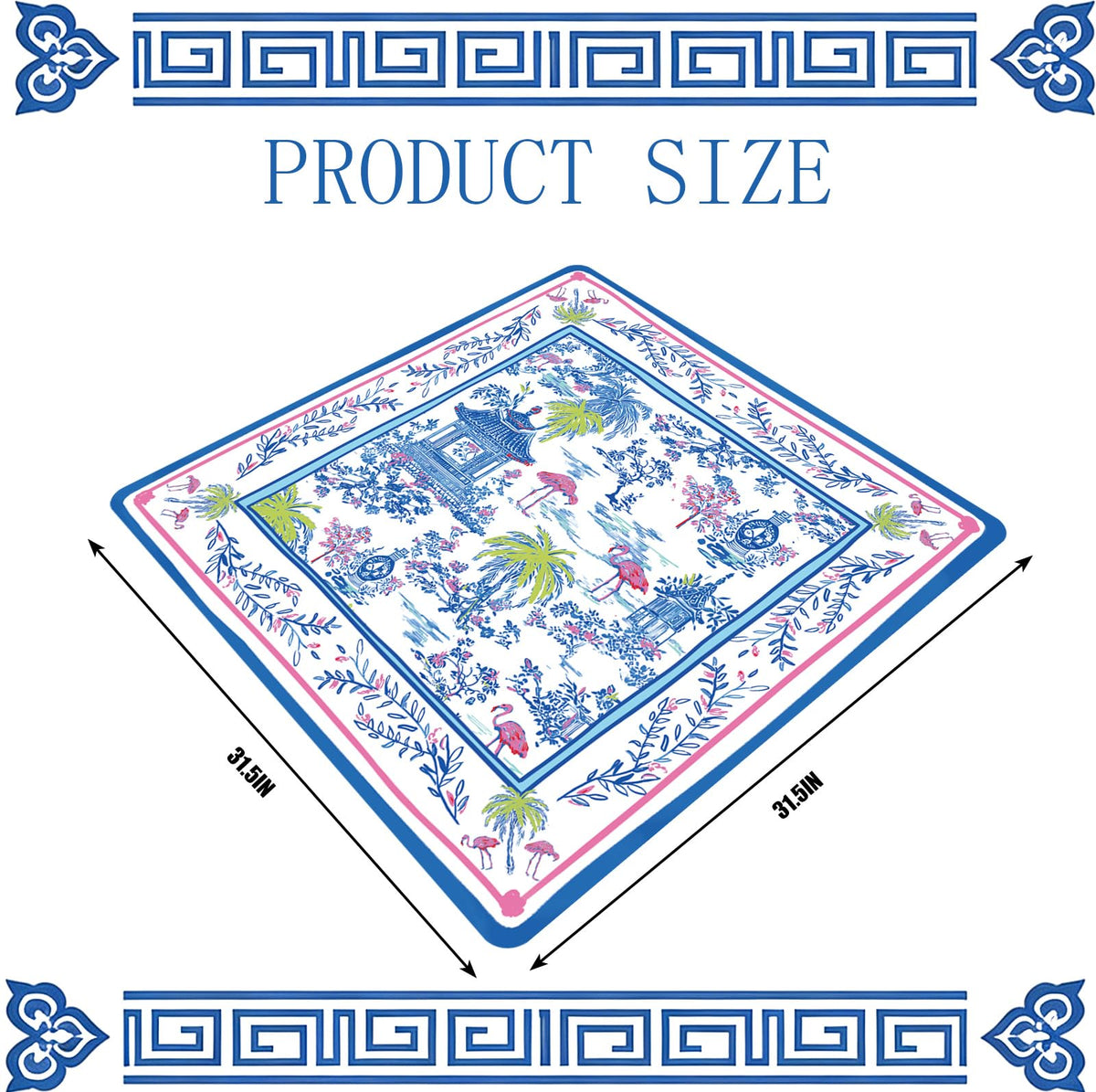 FYSUIMU chinoiserie flamingo design enhances table aesthetics during games.