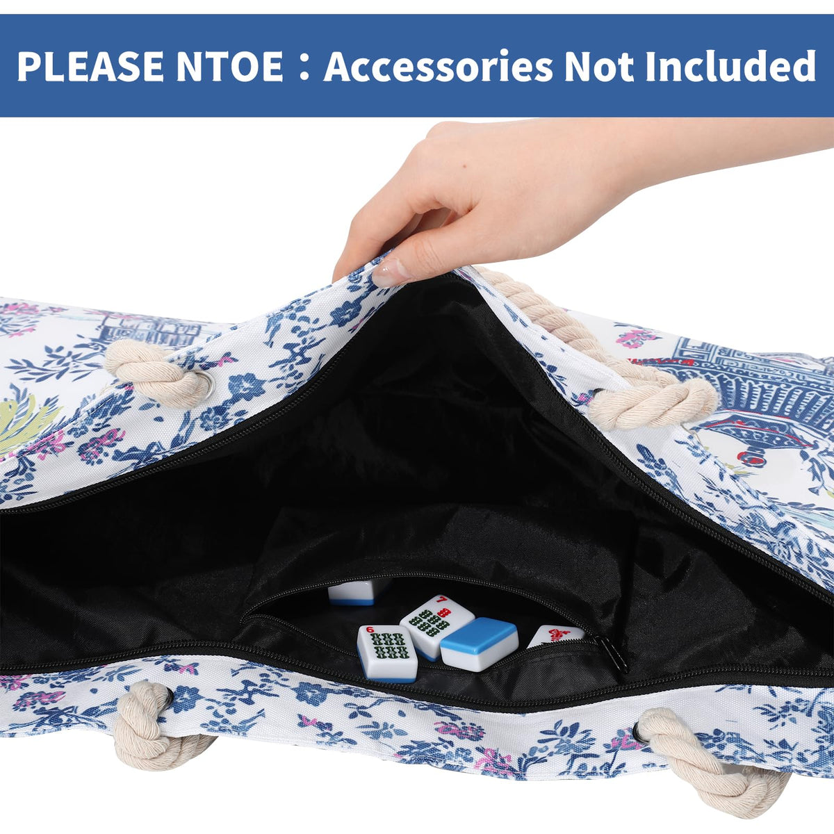 FYSUIMU coconut trees design bag keeps tiles organized during transport