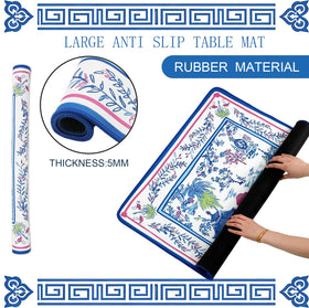 FYSUIMU non-slip rubber backing keeps the mat in place for uninterrupted play.