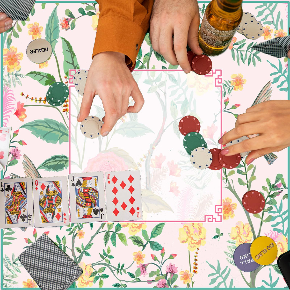 FYSUIMU versatile game mat for mahjong, dominoes, dice, cards