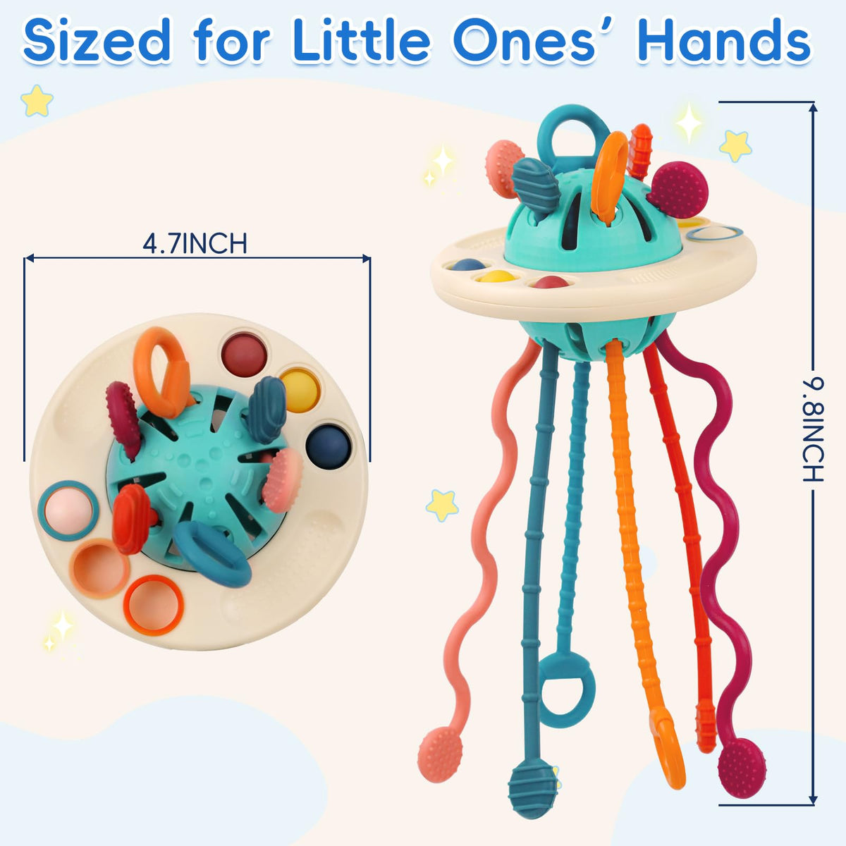 Fyxttalor UFO toy supports early motor and sensory exploration for toddlers.