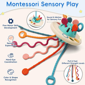 Fyxttalor UFO toy featuring non-slip grips for easy grasp by toddlers.
