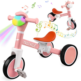 FZHZZ toddler balance bike front interface with lights and songs for engaging play