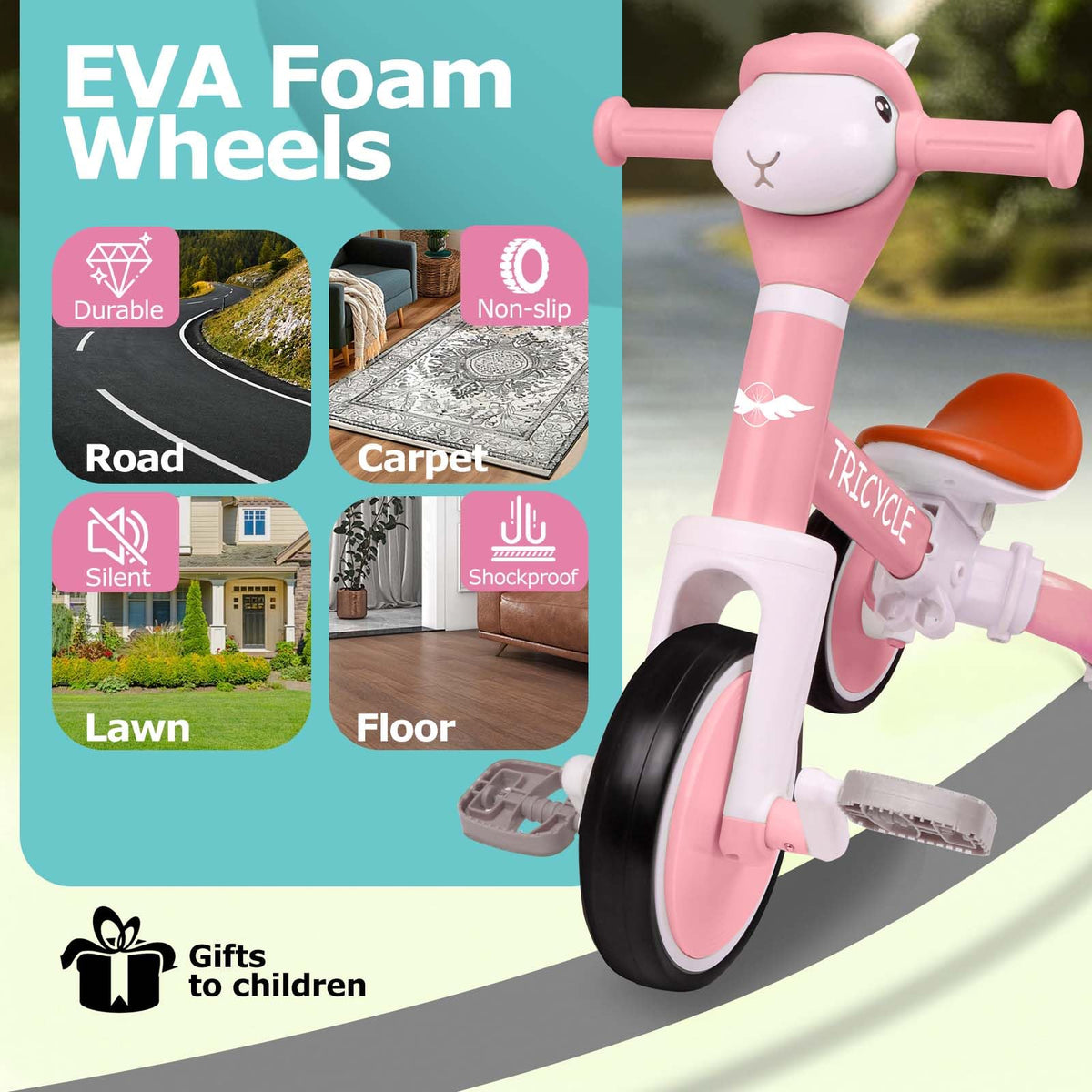 FZHZZ indoor-outdoor friendly balance bike for versatile play