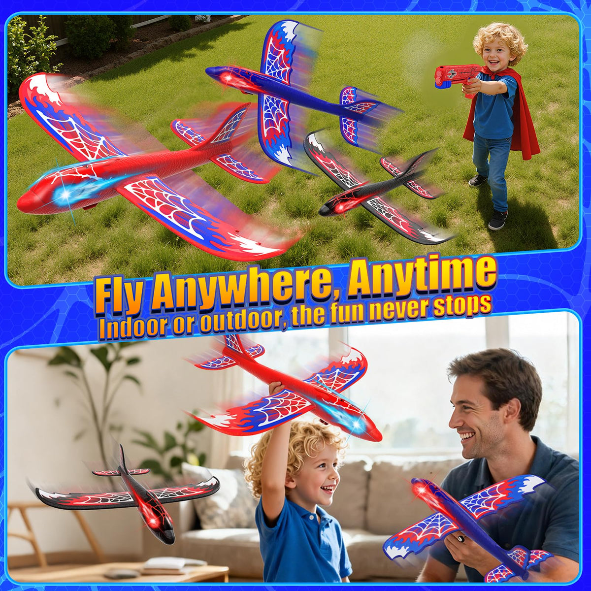Fzlirou dual flight modes demonstration for versatile play