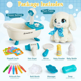 G.C Paint-Wash-Recolor airbrush pens set used on plush for creative doodling.