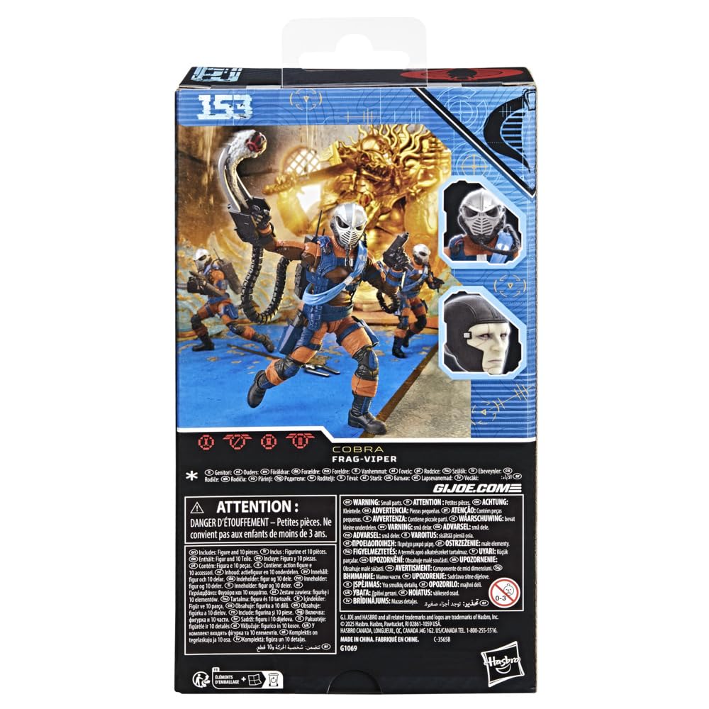 G.I. Joe Frag-Viper weapon accessories for complete battle scenes.