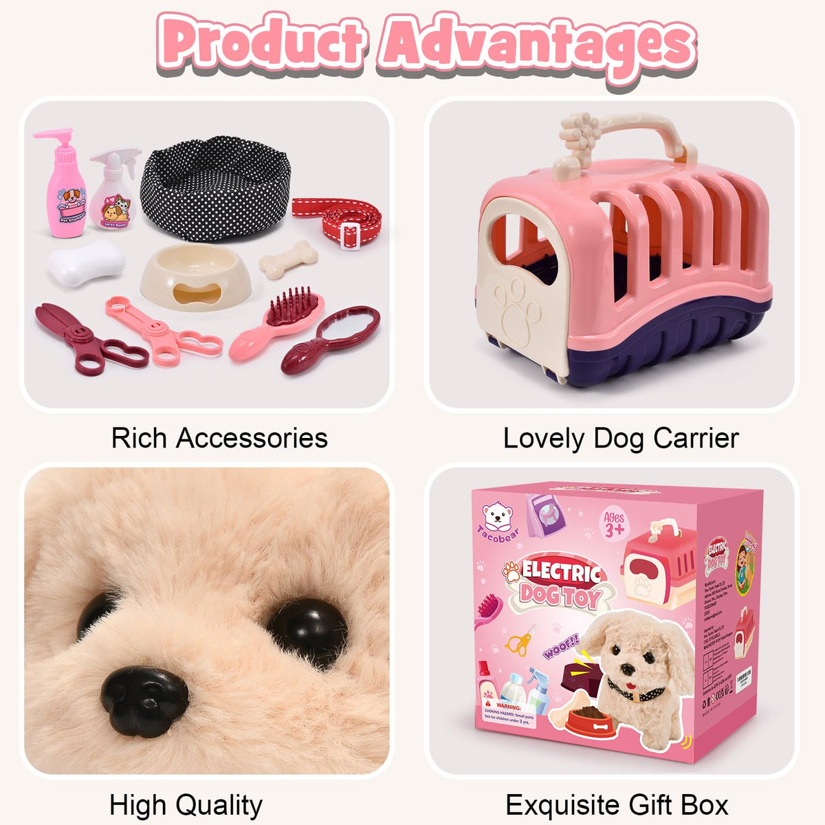 G.C grooming items like shampoo, soap, and comb for grooming roleplay.