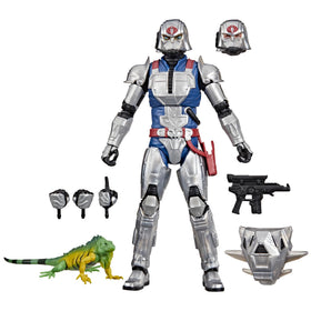 G.I. Joe Cobra Commander with Combat Armor front view for display-ready detail
