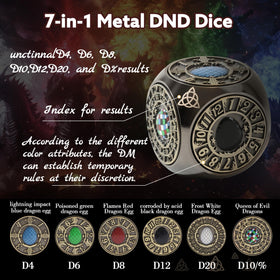 G00d4u 7-in-1 DND spinner ready for quick dice reads.