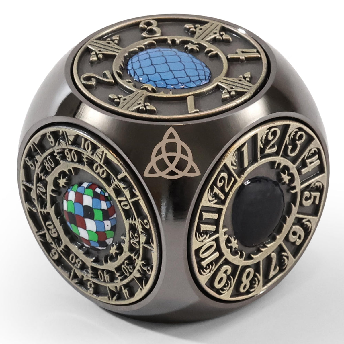 G00d4u metal DND spinner with dragon egg relief for immersive RPG sessions.