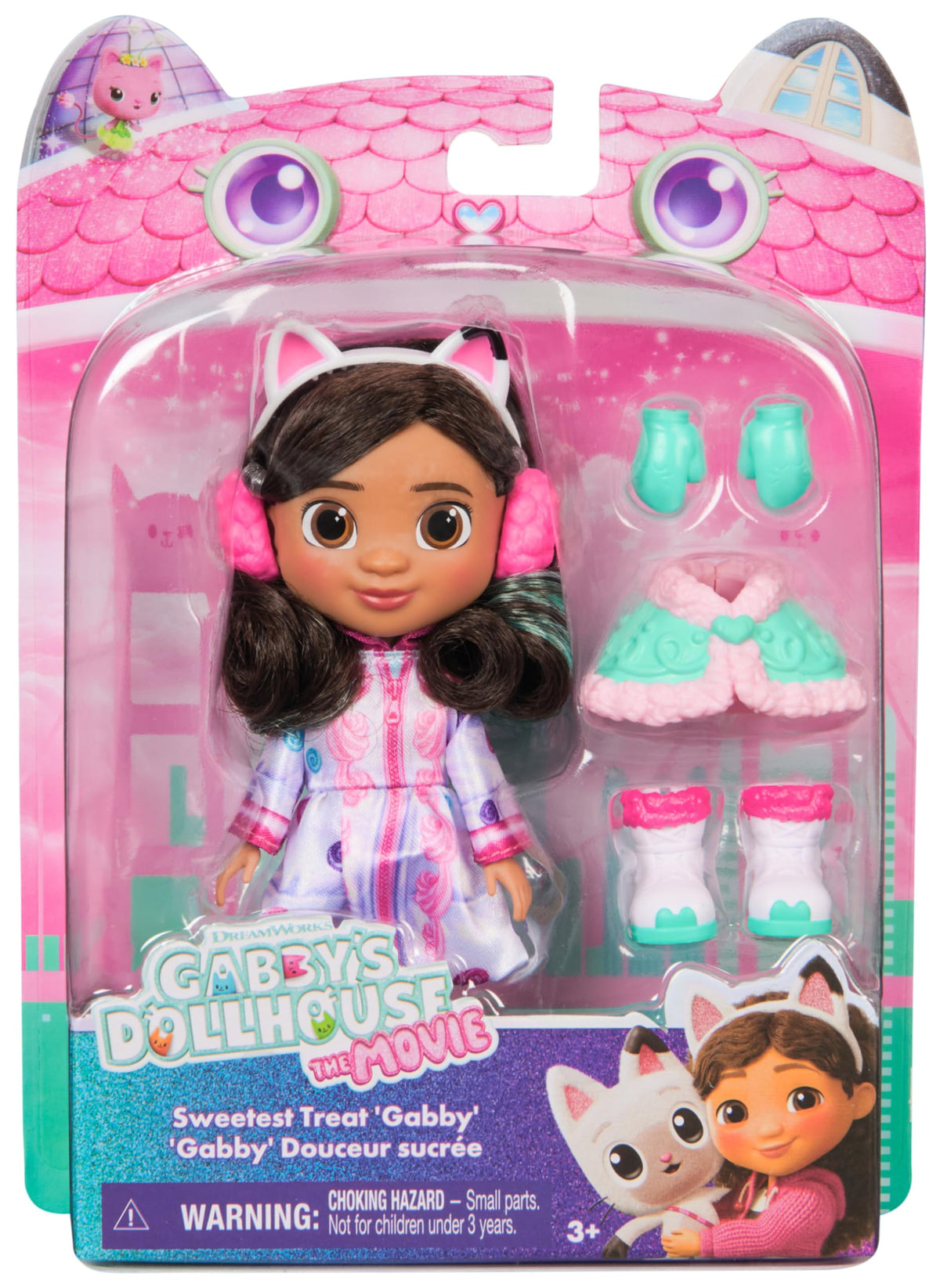15.2 cm Gabby Sweet Caprice doll fits small hands for easy styling.