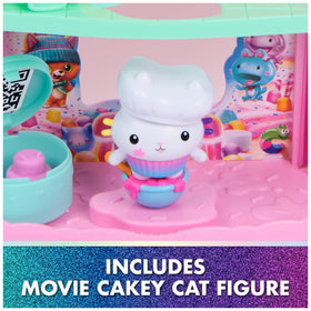 Gabby's Dollhouse Cakey Cake serves as a dessert-themed storytelling centerpiece.