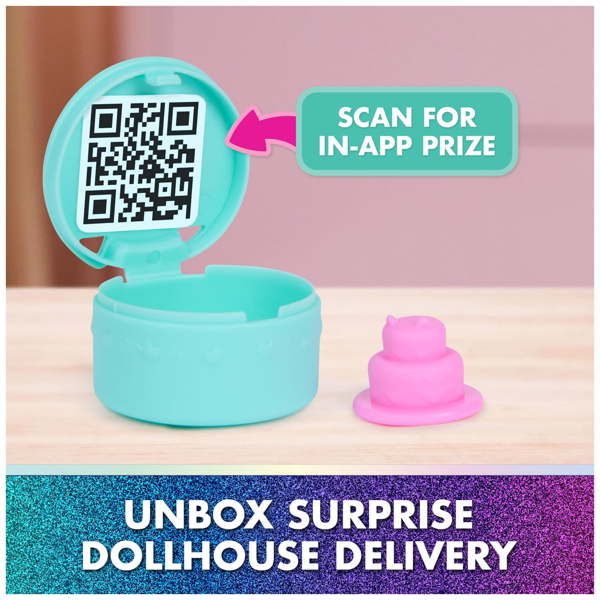 Gabby's Dollhouse Cakey Cherry Lamp adds cozy lighting for small-world scenes.