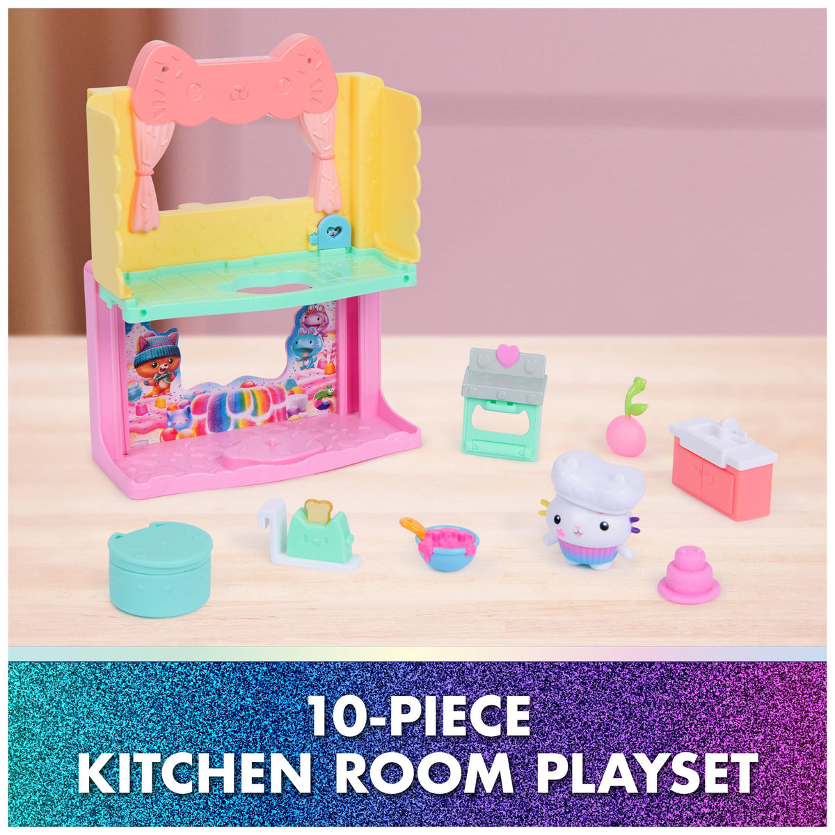 Gabby's Dollhouse Cakey Mixing Bowl sparks mixing activity and recipe storytelling.