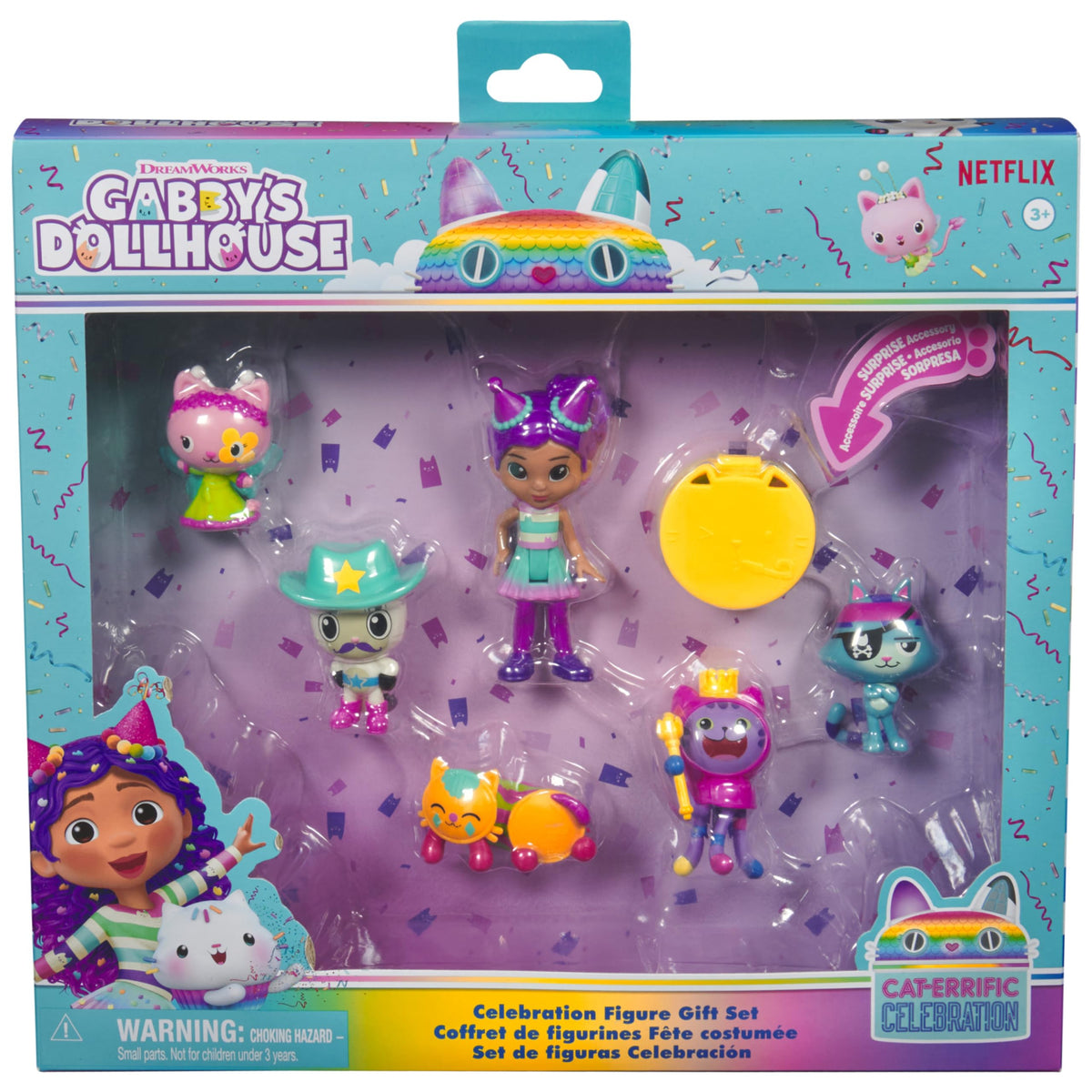 Gabby’s Dollhouse Delivery with cape accessory for unboxing fun