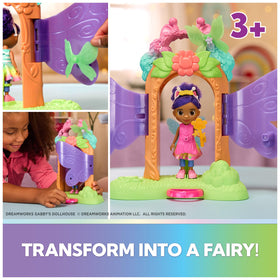 Gabby doll features movable limbs for dynamic fairy poses
