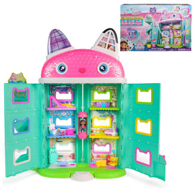 Gabby's Dollhouse 7-room interactive playset sparks imaginative pretend play.