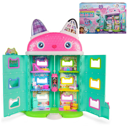 Gabby's Dollhouse 7-room interactive playset sparks imaginative pretend play.