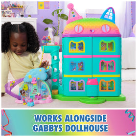 Gabby’s Dollhouse Kitty Care baby rattle enhances sensory baby play
