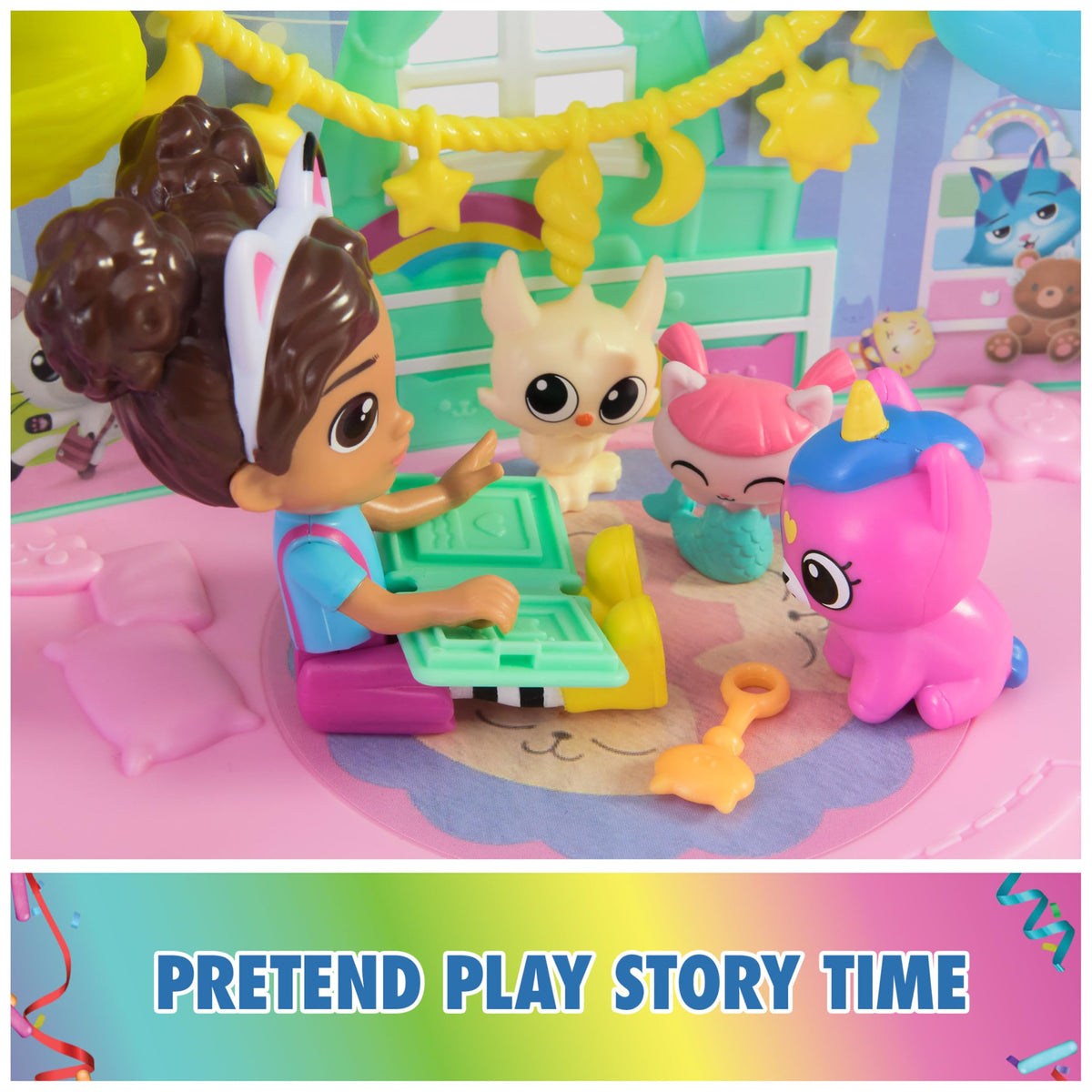 Gabby’s Dollhouse Kitty Care story book supports storytelling sessions