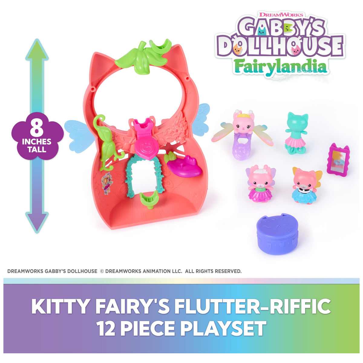 Gabby's Dollhouse Flutter-riffic Playset sparks storytelling and pretend adventures