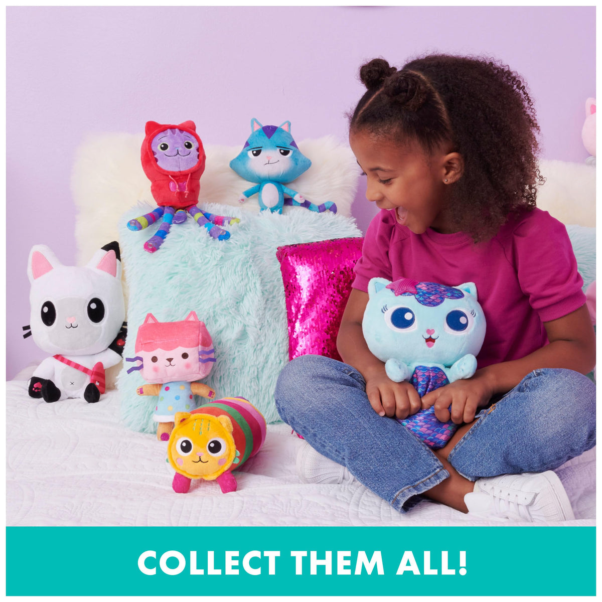 Fourteen-inch plush size offers a big, huggable companion.