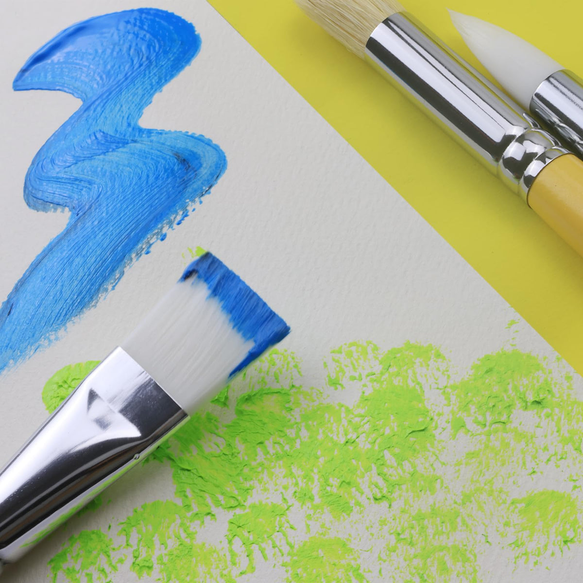 GACDR kids brushes in use in classroom promoting creativity and exploration.