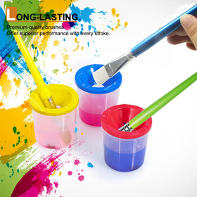GACDR large natural bristle brushes offer wide coverage for bigger areas.