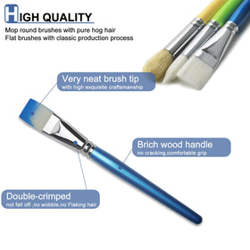 GACDR round synthetic brushes for kids enable precise detailing.