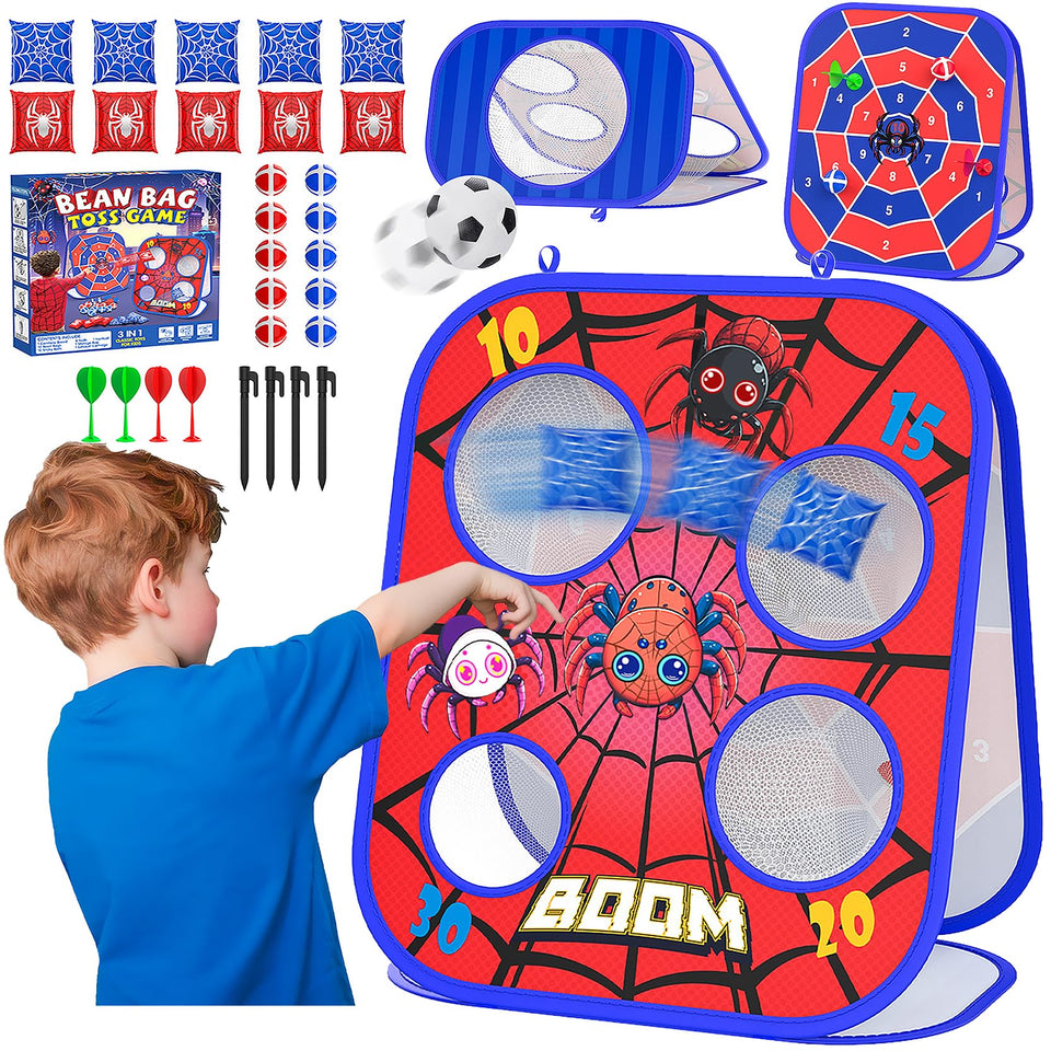 Gadetouq Spider Bean Bag Toss Board for durable outdoor play