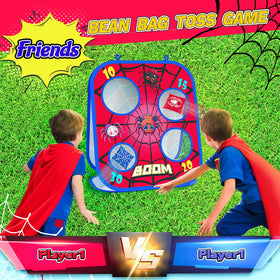 Gadetouq Spider Bean Bag Toss Darts Board with safe kid darts