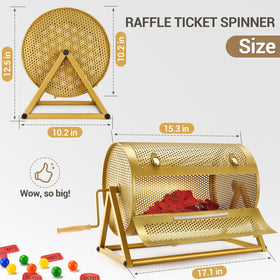 GADFISH large-capacity raffle drum holds up to 5000 tickets