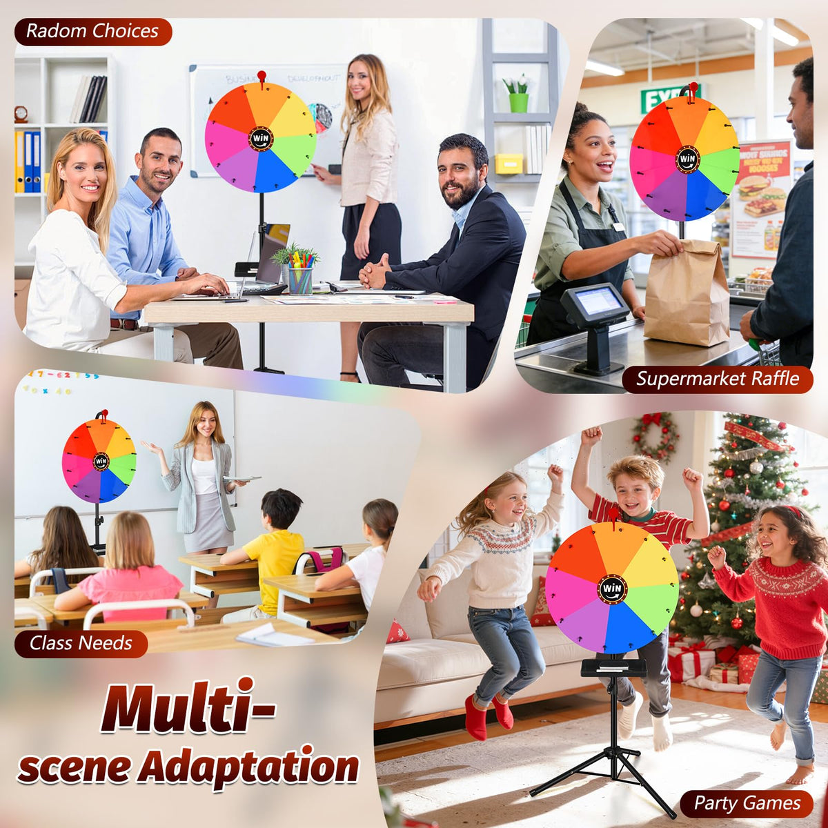 GADFISH prize wheel used in parties, malls, classrooms for engaging draws.