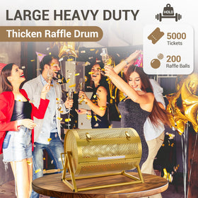 GADFISH raffle drum door design for easy ticket loading