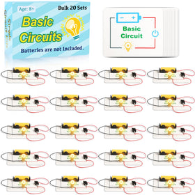 GadgetGlee 20-set STEM circuit kit with bulbs and switches for classroom learning