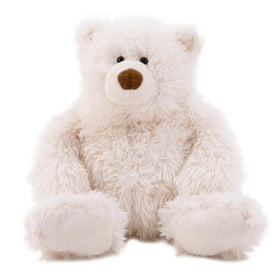 GADXV polar bear weighted 27in front view shows cuddly design with comforting weight