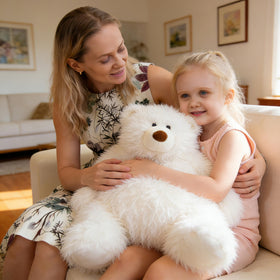 GADXV polar bear weighted 27in gift packaging ready for gifting warmth