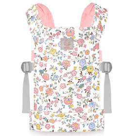 GAGAKU baby doll carrier in pink flowers for safe, gentle doll transport