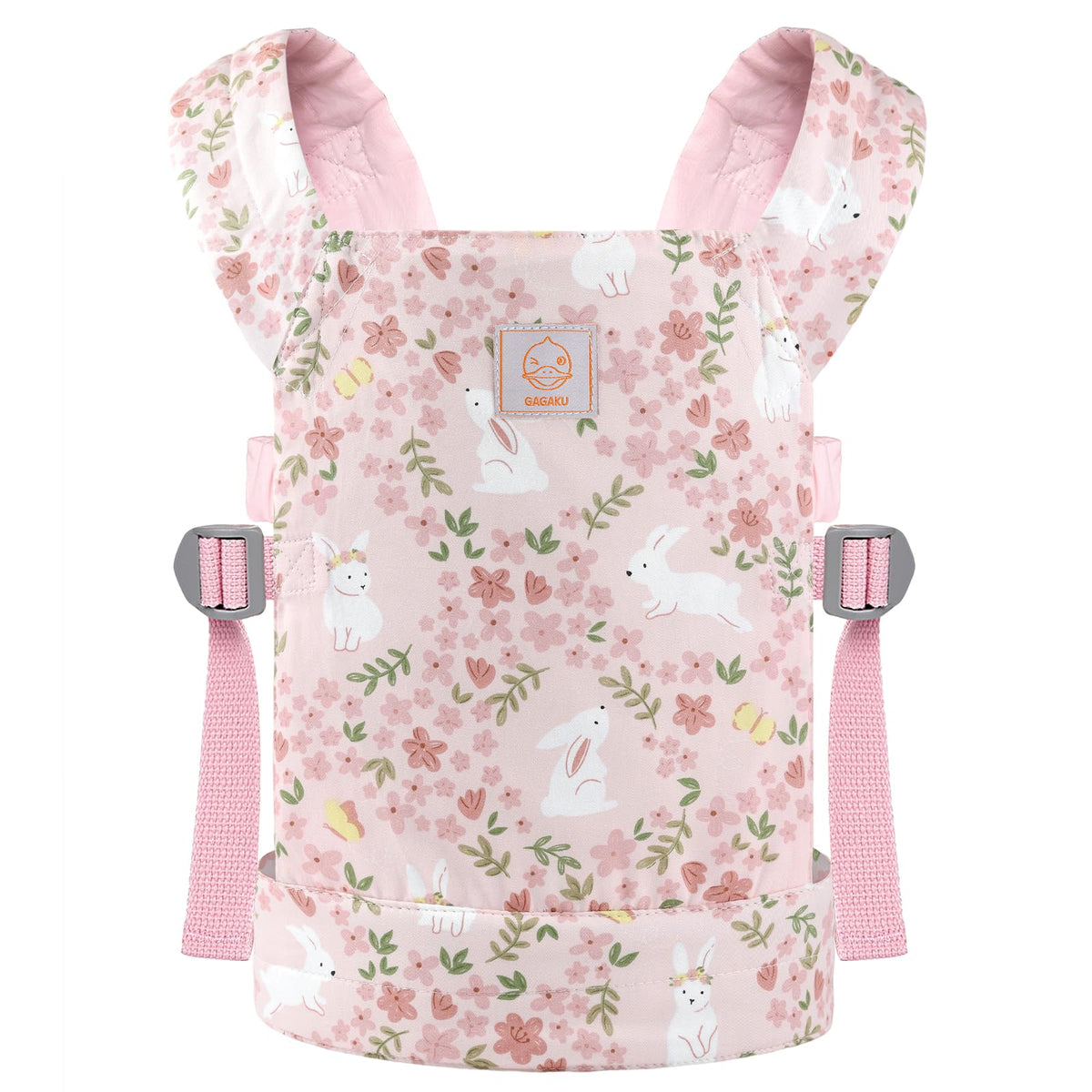 Gagaku baby doll carrier in soft cotton offers gentle, snug support for dolls.