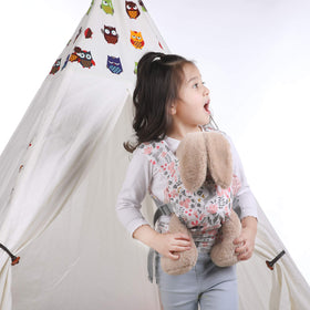 GAGAKU pink carrier features soft cotton for gentle play